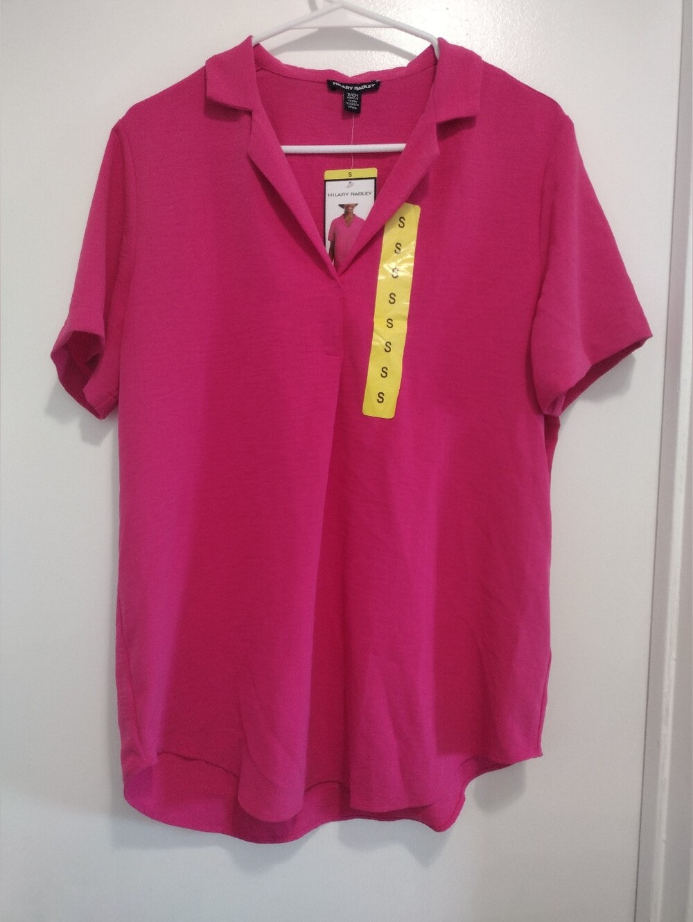 NWT Hilary Radley Pink Blouse Size S